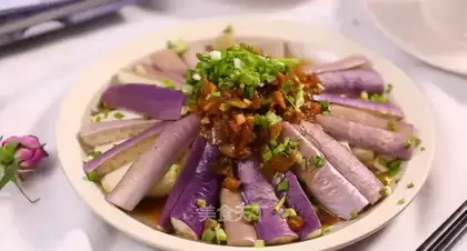 Steam eggplant tofu