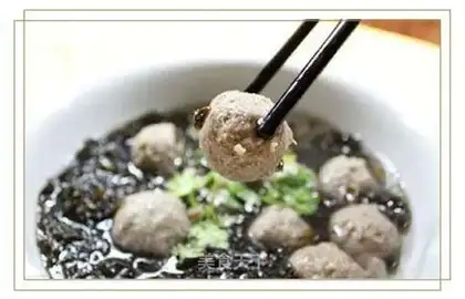 ♪ Purple meatball soup ♪