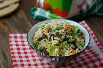 Soy sauce mustard fried rice