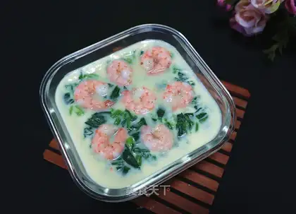 Shrimp spinach