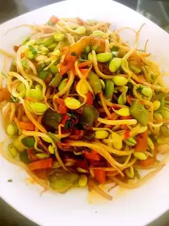 Blasted bean sprouts