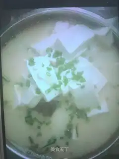 Fish tofu soup