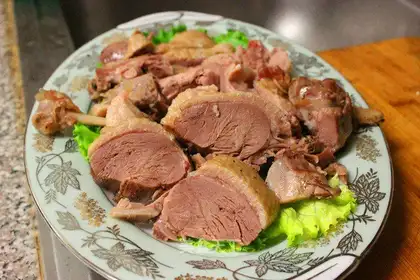 Homemade salt duck