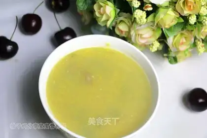 Corn paste vegetable congee