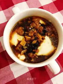 Mushroom tofu brain
