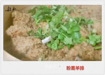 Steam lamb chops