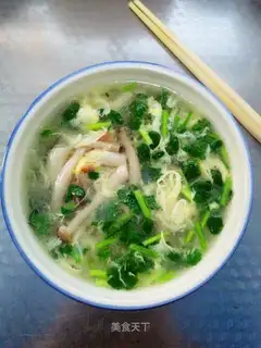 Crab mushroom soup