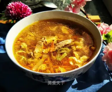 Spam and egg soup