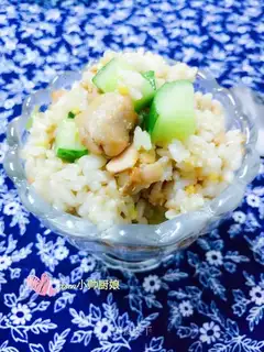 Fish cucumber fried rice