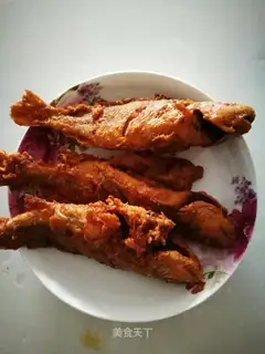 Fried seafish