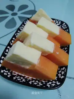 Cucumber milk pudding