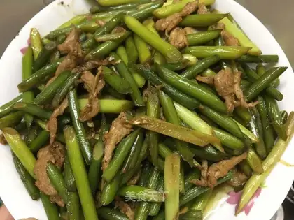 Garlic fried meat