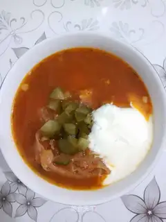 Russian cuisine soup