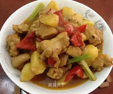 Curry potato chicken