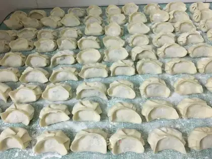 Celery dumplings