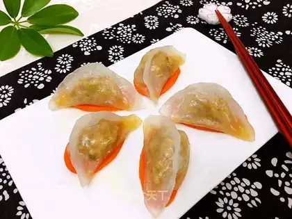 Fresh crystal dumplings