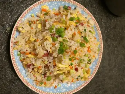 Ham eggs for rice
