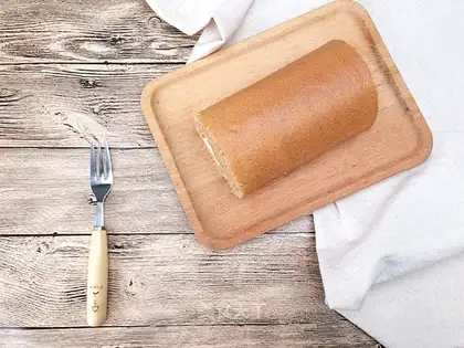 Flamingo cake roll