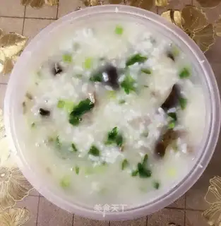 Skinny mushroom congee