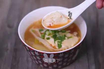 Tomato tofu soup