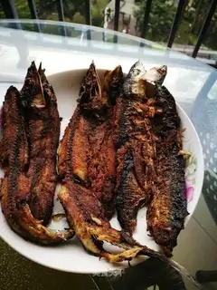 Fried swordfish