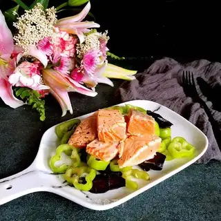 We'll fry salmon with time