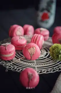 French cherry macaron