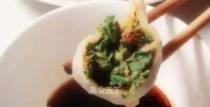 Noodle pork dumplings