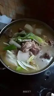 Lamb radish soup