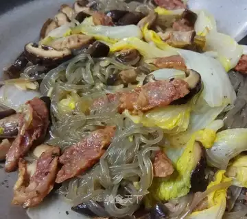 Weenie mushrooms and potatoes