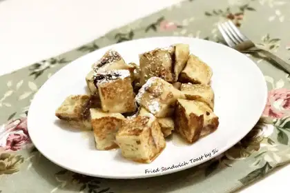 Cube toast