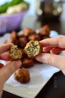 Dry fried meatballs