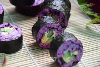 Pink purple rolls
