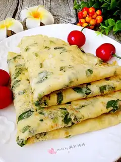 Mint omelet
