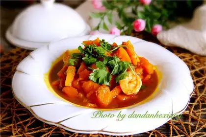 Shrimp-burned goldmelon