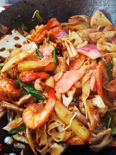 Spicy shrimp casserole