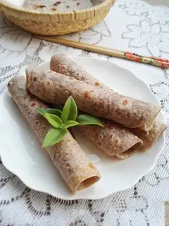 A brown wheat pancake