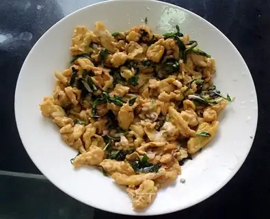 Pumpkin fried eggs