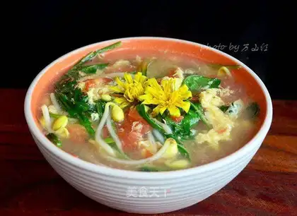 Pork egg soup