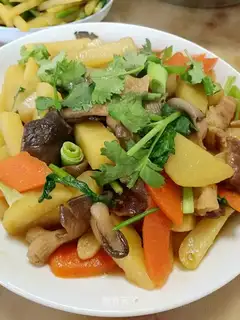Five flowers for mushroom potatoes