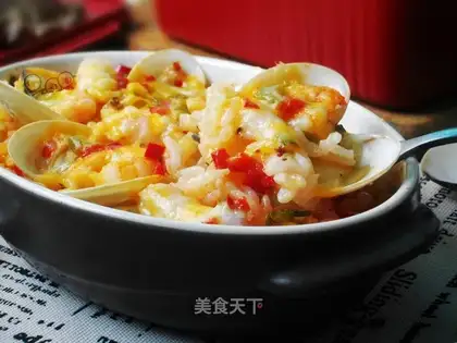 Cheese and seafood