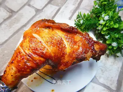 Sand tea, roasted chicken legs