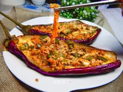 Roast eggplant