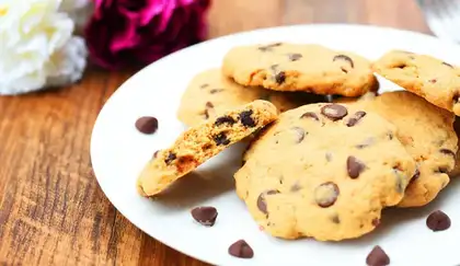 Chocolate bean soft cookies