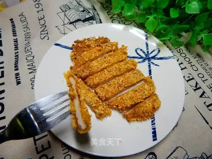 A fried chicken steak