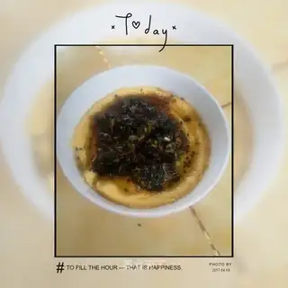 Scrambled with steamed eggs