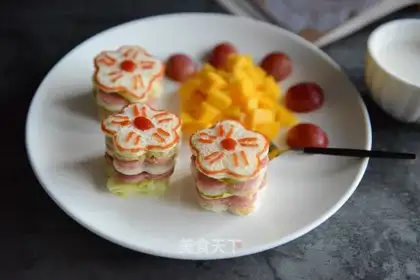 A flower sandwich