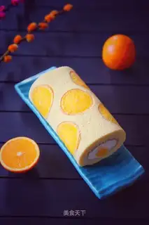 Orange cake roll