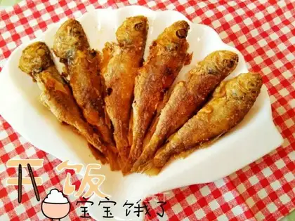 Dry-fried yellowfish