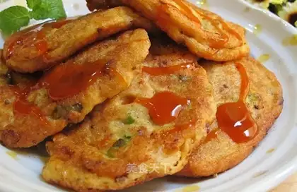 Pork shrimp pancakes